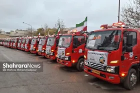 آیین تحویل ۳۷ دستگاه ماشین&zwnj;آلات آتش&zwnj;نشانی و خدمات شهری به شهرداری&zwnj;های خراسان رضوی برگزار شد (۲۷ آذر ۱۴۰۴)