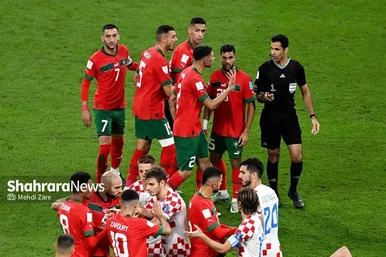 گزارش تصویری (۳) دیدار تیم‌های کرواسی و مراکش