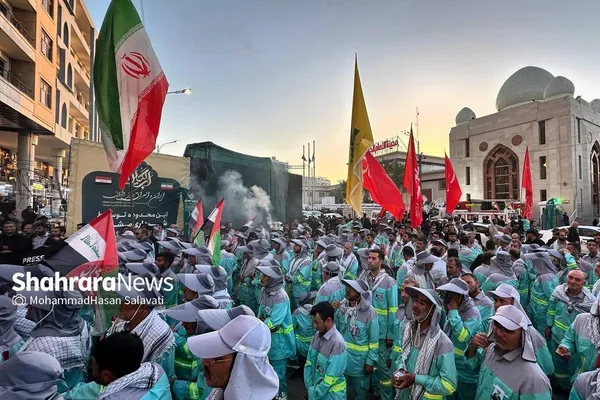 آغاز رسمی خدمات‌رسانی نیروهای خدمات شهری مشهد در نجف اشرف 