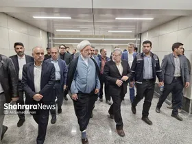 بازدید بازرس کل خراسان رضوی و شهردار مشهد مقدس از پروژه خط ۳ مترو مشهد
