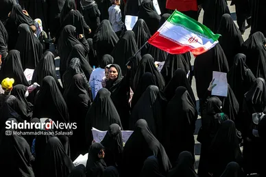 راهپیمایی مردم مشهد در محکومیت اغتشاشات اخیر و تشییع شهدای مدافع امنیت