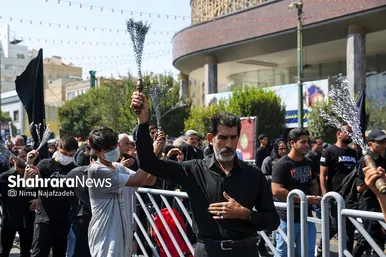 عزاداری شهادت امام رضا(ع) درخیابان های منتهی به حرم مطهر