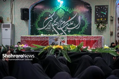 تشییع پیکر بانوی شهیده فاطمه دهقان از شهدای حادثه تروریستی کرمان