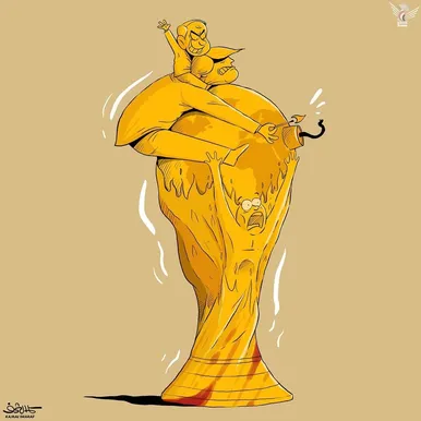 میزبانی آمریکا زیر سایه جنگ افروزی | نگاه متفاوت کارتونیست‌های خارجی به جام‌جهانی ۲۰۲۶