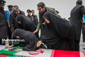 گزارش تصویری | مراسم تشییع پیکر ۸ شهید اقتدار ایران اسلامی در مشهد (۱۳ اسفند ۱۴۰۴)