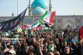 گزارش تصویری | عزاداری شهادت رهبر معظم انقلاب اسلامی، در حرم امام&zwnj;رضا(ع) - ۱