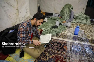 گزارش تصویری | آیین معنوی اعتکاف در حرم امام رضا (ع)
