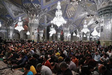 مراسم مناجات شب های ماه مبارک رمضان در حرم مطهر رضوی