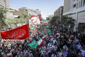 گزارش تصویری | حضور باشکوه مردم مشهد در راهپیمایی جمعه &laquo;همدلی و ایستادگی&raquo; (۳۰ خرداد ۱۴۰۴)