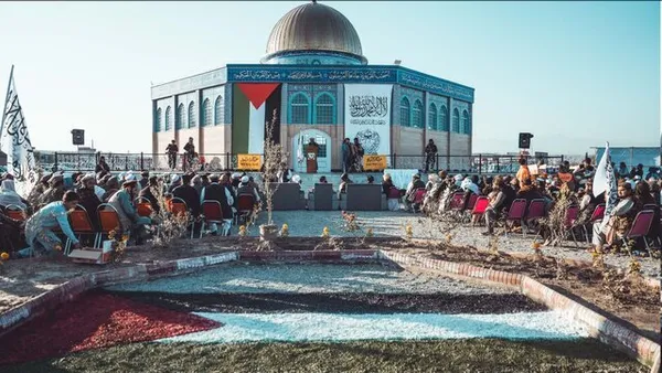 بزرگترین نماد مسجدالاقصی در شرق افغانستان ساخته شد + فیلم