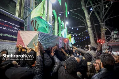 گزارش تصویری | مراسم وداع با پیکر شهید مدافع امنیت «مهدی ظریف» در مشهد