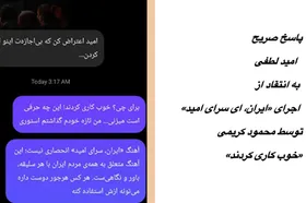 واکنش امید لطفی به مداحی &laquo;ایران، سرای امید&raquo;؛ خوب کاری کردند