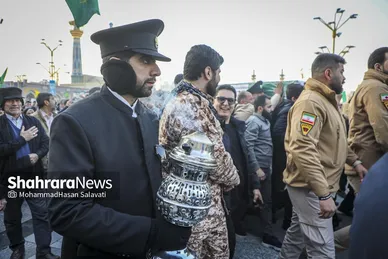 گزارش تصویری | مراسم تشییع پیکر مطهر شهید مدافع امنیت «مهدی ظریف» در مشهد ۲