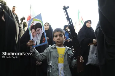 گزارش تصویری | مراسم چهلمین روز شهادت رهبر شهید انقلاب اسلامی در مشهد ۱