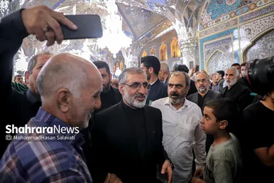 مراسم بزرگداشت هفتمین روز شهادت شهدای خدمت در حرم مطهر رضوی
