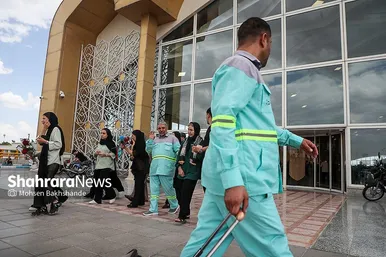 گزارش تصویری | استقبال از کاروان خدام الحسین