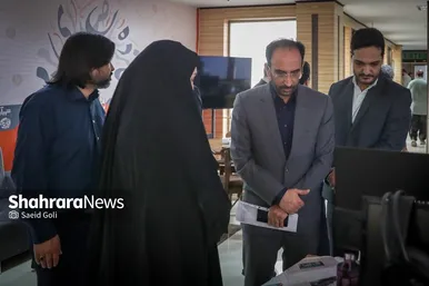 گزارش تصویری | ادامه بازدید مدیران استانی و شهری از موسسه فرهنگی شهرآرا به مناسبت روز خبرنگار