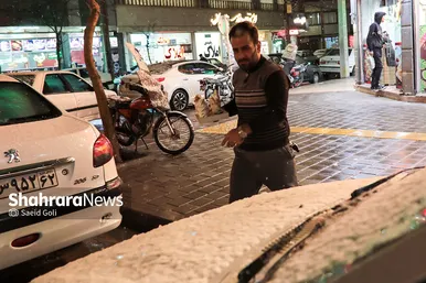 بارش برف در مشهد