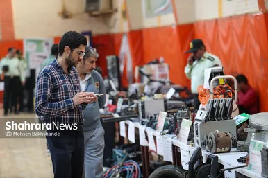 عکس‌هایی از نمایشگاه کشفیات پلیس در مشهد