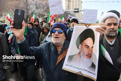 گزارش تصویری | راهپیمایی ۲۲ بهمن ۱۴۰۳ در مشهد