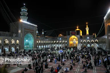 مراسم احیاء شب ۱۹ ماه مبارک رمضان در حرم مطهر رضوی