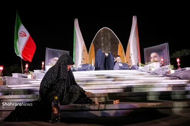 گزارش تصویری | آیین رونمایی از یادمان شهدای گمنام بوستان ملت