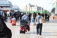 فرماندار مشهد: ازدحام جمعیت در پایانه مسافربری نداریم | زائران به تدریج تا آخر شهریور مشهد را ترک خواهند کرد + فیلم