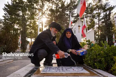 گزارش تصویری | آیین سنتی «چراغ برات» در بهشت‌رضا(ع) مشهد (بهمن ۱۴۰۴)