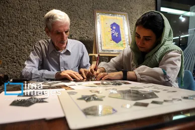 عکس‌هایی از کارگاه هنرهای تجسمی «ایران من»