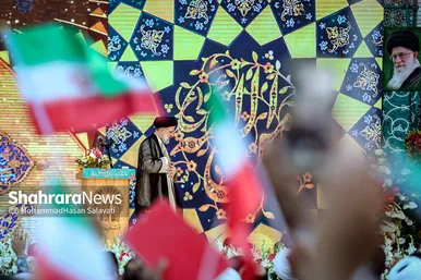 سخنرانی رئیس جمهور منتخب در حرم مطهر رضوی