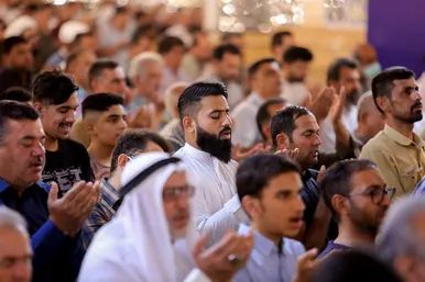 نماز عید قربان در حرم مطهر رضوی