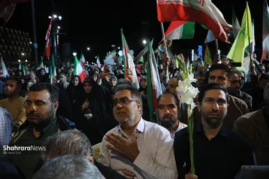 گزارش تصویری | وداع با پیکر سردار شهید حسین ظریفی در دویست‌ودهمین شب اجتماع مشهدی‌ها