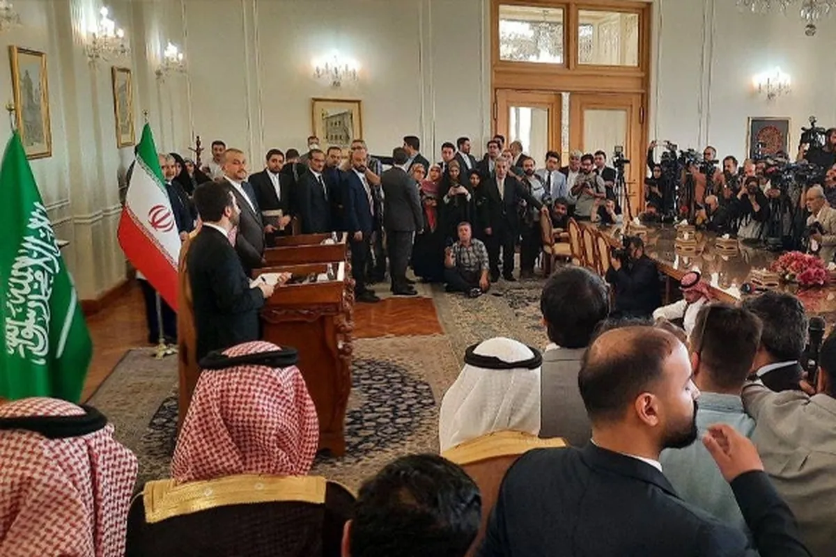 علت تغییر محل نشست خبری وزیر خارجه عربستان چه بود؟