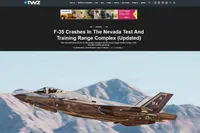 سقوط یک جنگنده F-35 آمریکا در شمال ایالت لاس‌وگاس