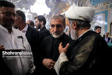 مراسم بزرگداشت هفتمین روز شهادت شهدای خدمت در حرم مطهر رضوی