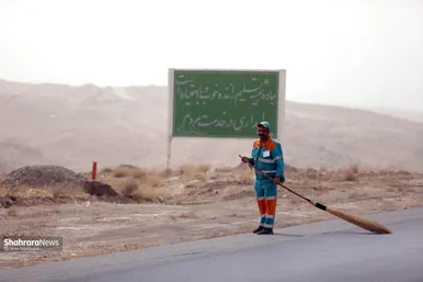 پاکسازی ٧ محور ورودی مشهد مقدس در دهه آخر صفر