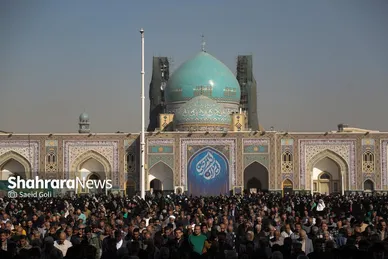 گزارش تصویری | اقامه نماز طلب باران در حرم مطهر رضوی