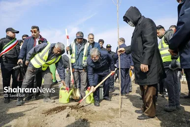 گزارش تصویری | مراسم هفته درختکاری در بوستان بهار مشهد (۱۱ اسفند ۱۴۰۳)