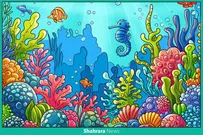 سرگرمی با بگرد و پیدا کن | دریا منظره‌های زیبایی دارد