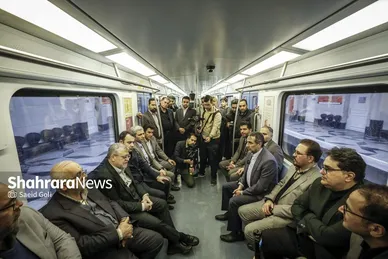گزارش تصویری | بهره‌برداری از سکوی دوم خط ۳ متروی مشهد