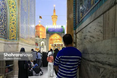 گزارش تصویری | حال و هوای حرم مطهر رضوی در شب عید سعید غدیر خم