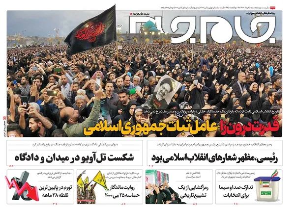 صفحه نخست روزنامه‌های کشور - شنبه ۵ خرداد ۱۴۰۳