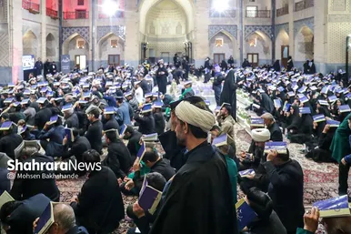 گزارش تصویری | مراسم احیا ویژه ناشنوایان در شب‌ بیست یکم ماه مبارک رمضان