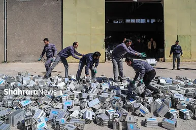 گزارش تصویری | مراسم امحای بیش از ۳ هزار ماینر غیرمجاز در مشهد