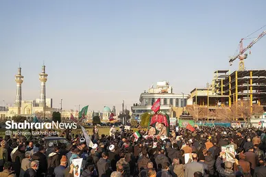 گزارش تصویری | مراسم تشییع پیکر مطهر شهید «مهدی ظریف»، مدافع امنیت در مشهد ۱