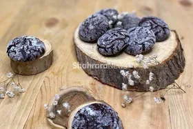طرز تهیه کوکی شکلاتی ترک&zwnj;دار در خانه + فیلم