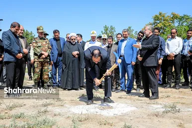 مراسم آغاز عملیات اجرایی فاز یک بوستان ۲۵ هکتاری جهان‌شهر و بهره‌برداری از ۹ پروژه فرهنگی، عمرانی و فضای سبز منطقه ۸