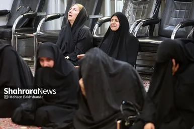 مراسم تشییع حاج فضل‌الله برهانی در حرم مطهر رضوی