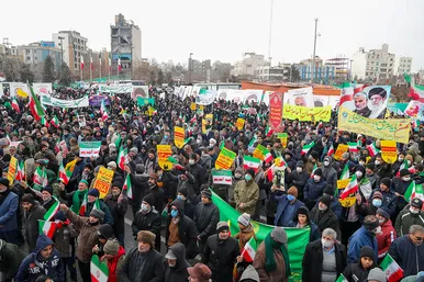 راهپیمایی 22 بهمن در مشهد