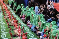 برپایی بزرگترین سفره نذری حضرت رقیه(س) برای دهمین سال